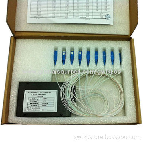 PLC splitters with ABS box, 0.9mm